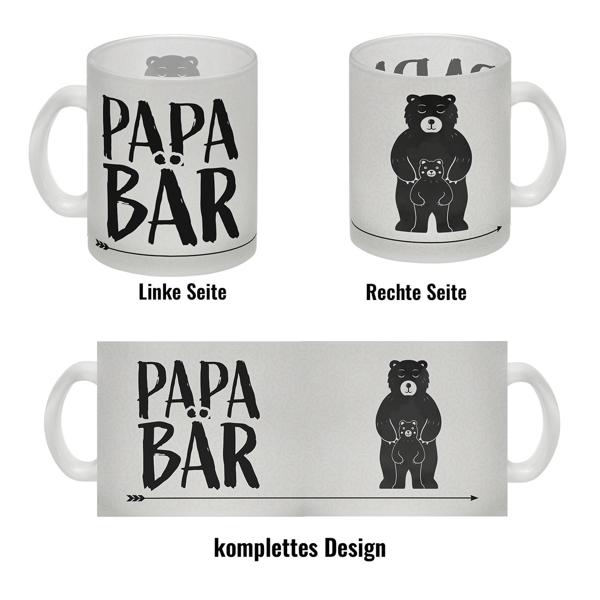 Papa Bär Kaffebecher mit süßem Bärenmotiv Kaffeebecher