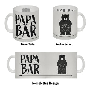 Papa Bär Kaffebecher mit süßem Bärenmotiv Kaffeebecher