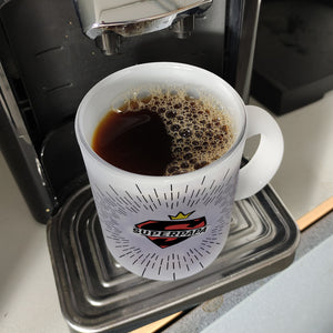 Superpapa Kaffeebecher mit Superheldensymbol