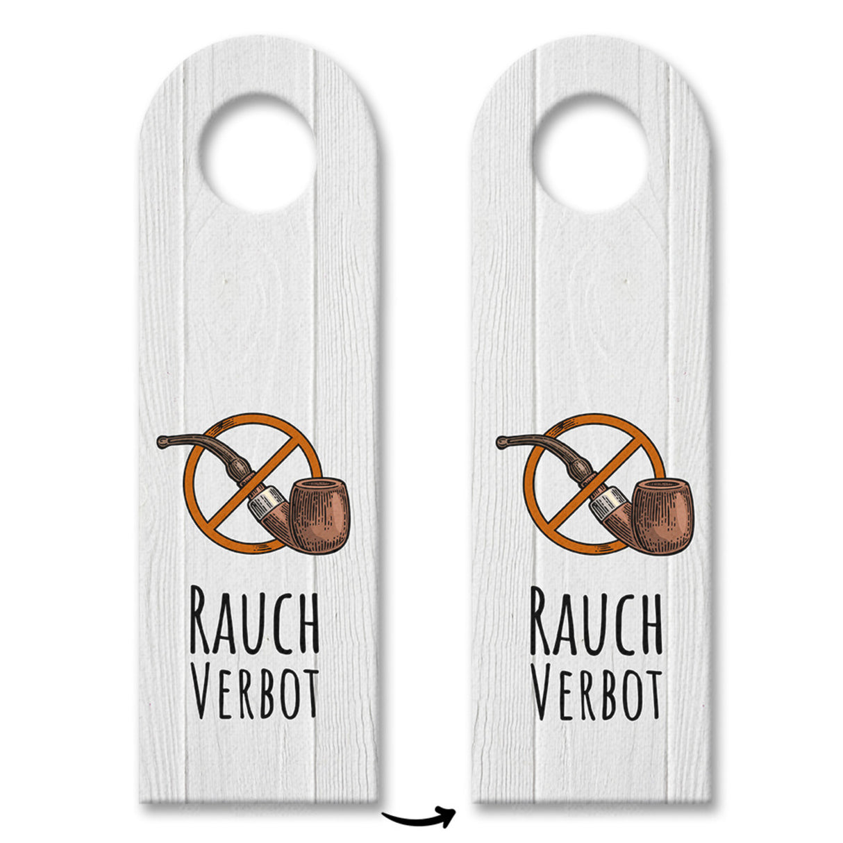 Rauchverbot - Raucherbereich Türhänger