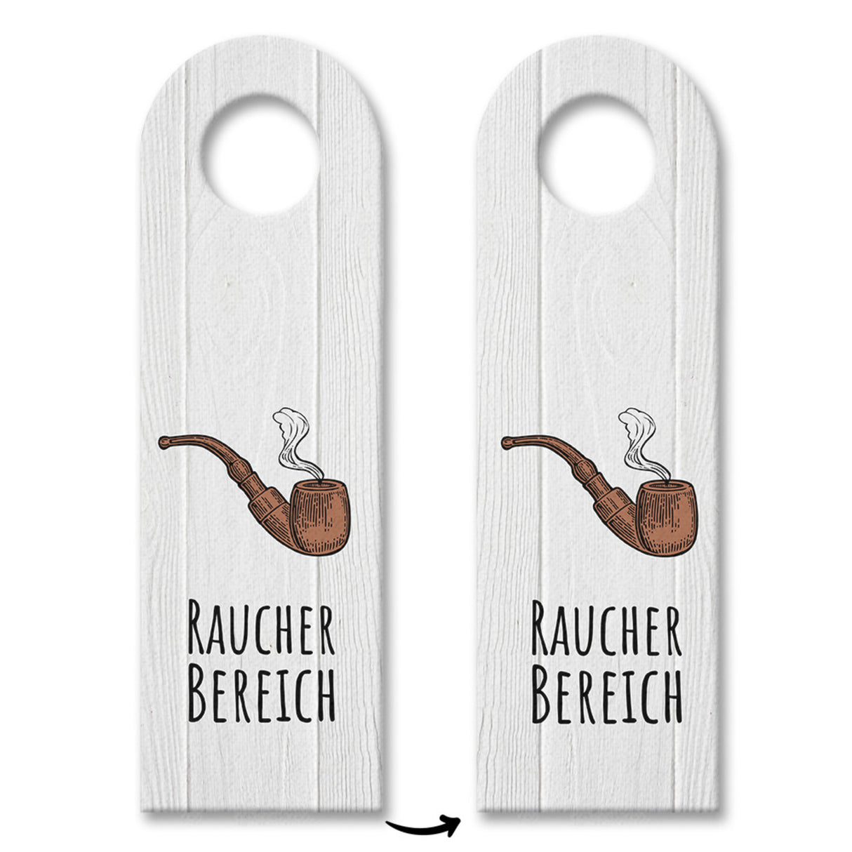 Rauchverbot - Raucherbereich Türhänger