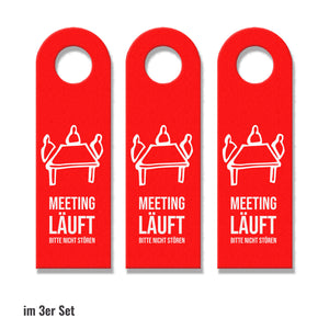 Meeting läuft - Raum frei Türanhänger