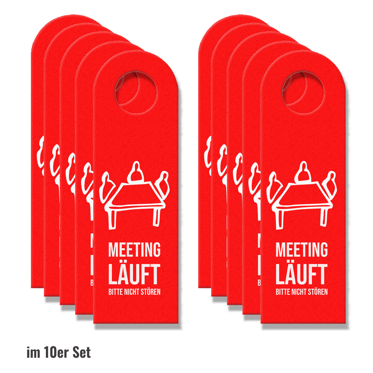 Meeting läuft - Raum frei Türanhänger