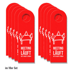 Meeting läuft - Raum frei Türanhänger