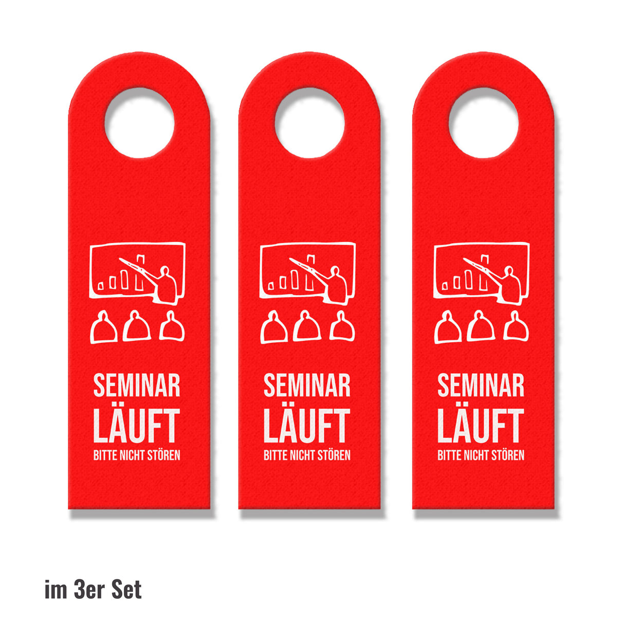 Seminar läuft - Bitte nicht stören Türhänger