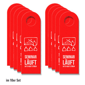 Seminar läuft - Bitte nicht stören Türhänger