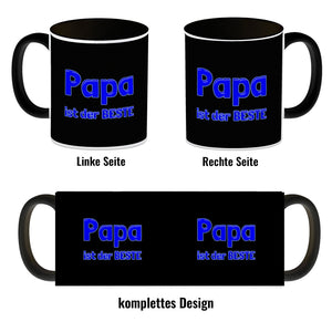 Papa ist der Beste Kaffeebecher und Blau
