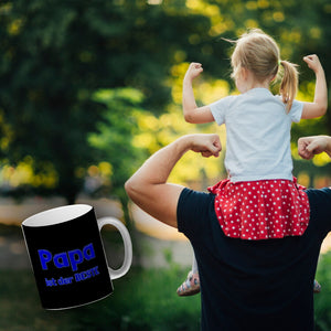 Papa ist der Beste Kaffeebecher und Blau