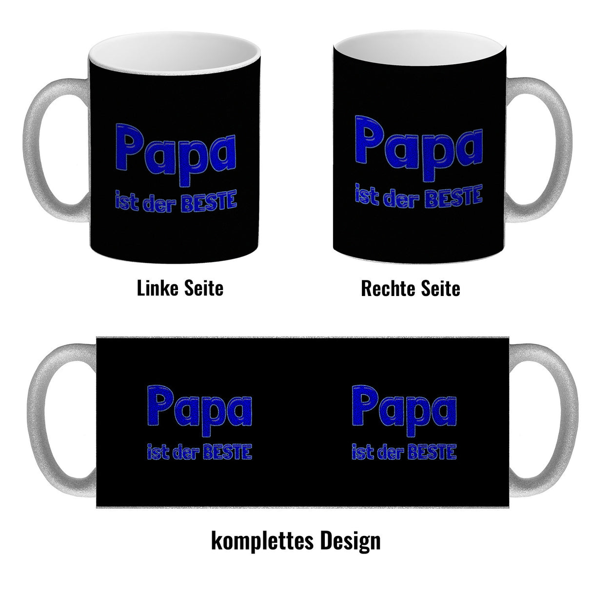 Papa ist der Beste Kaffeebecher und Blau