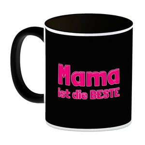 Mama ist die Beste Kaffeebecher und Pink