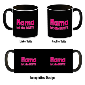 Mama ist die Beste Kaffeebecher und Pink