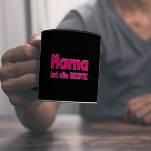 Mama ist die Beste Kaffeebecher und Pink