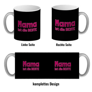 Mama ist die Beste Kaffeebecher und Pink