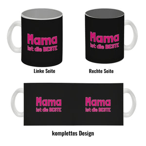 Mama ist die Beste Kaffeebecher und Pink