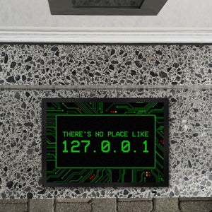 There's no place like 127.0.0.1 Localhost Fußmatte mit IP Adresse