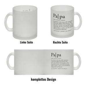Papa Kaffeebecher mit lustiger Worterklärung