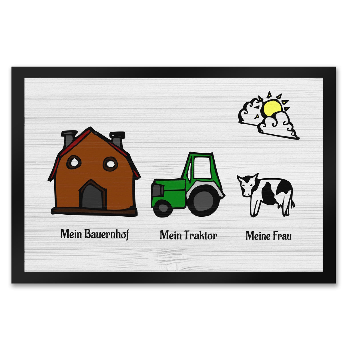 Mein Bauernhof mein Traktor meine Frau Fußmatte