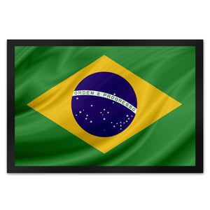 Brasilien Fahne und Flagge Fussmatte Fanartikel