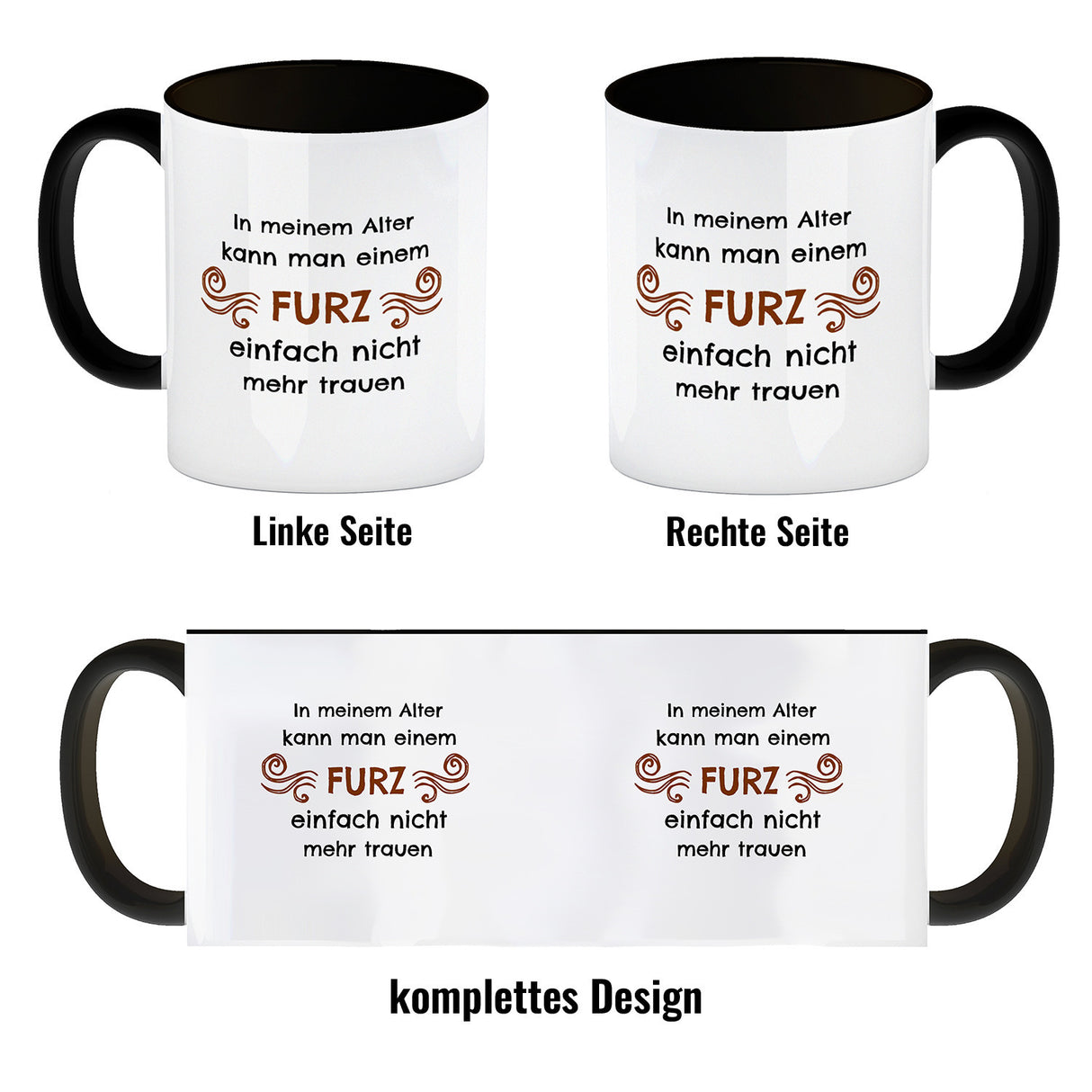 Kaffeebecher In meinem Alter kann man einem Furz einfach nicht mehr trauen