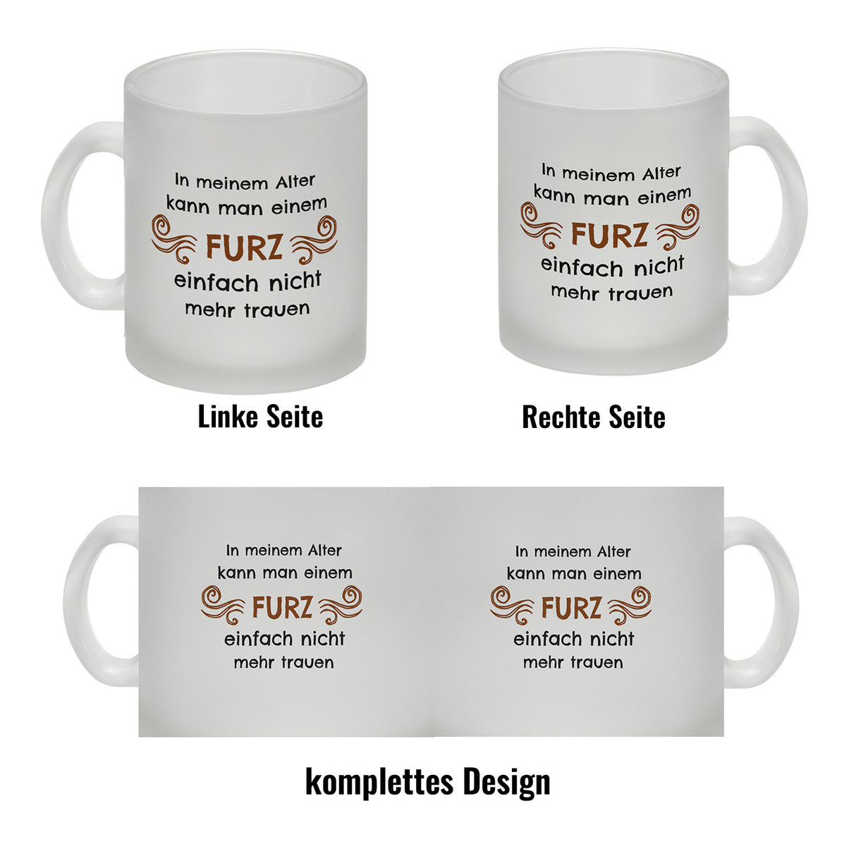 Kaffeebecher In meinem Alter kann man einem Furz einfach nicht mehr trauen
