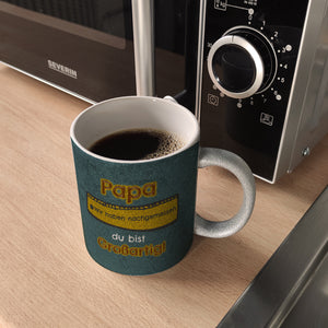 Kaffeebecher Papa du bist großartig - Meterstab Vatertag Geschenk