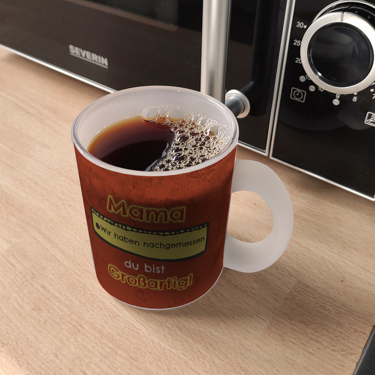 Kaffeebecher Mama du bist großartig - Meterstab Muttertag Geschenk