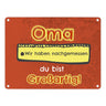 Metallschild Mama du bist großartig - Meterstab Muttertag Geschenk