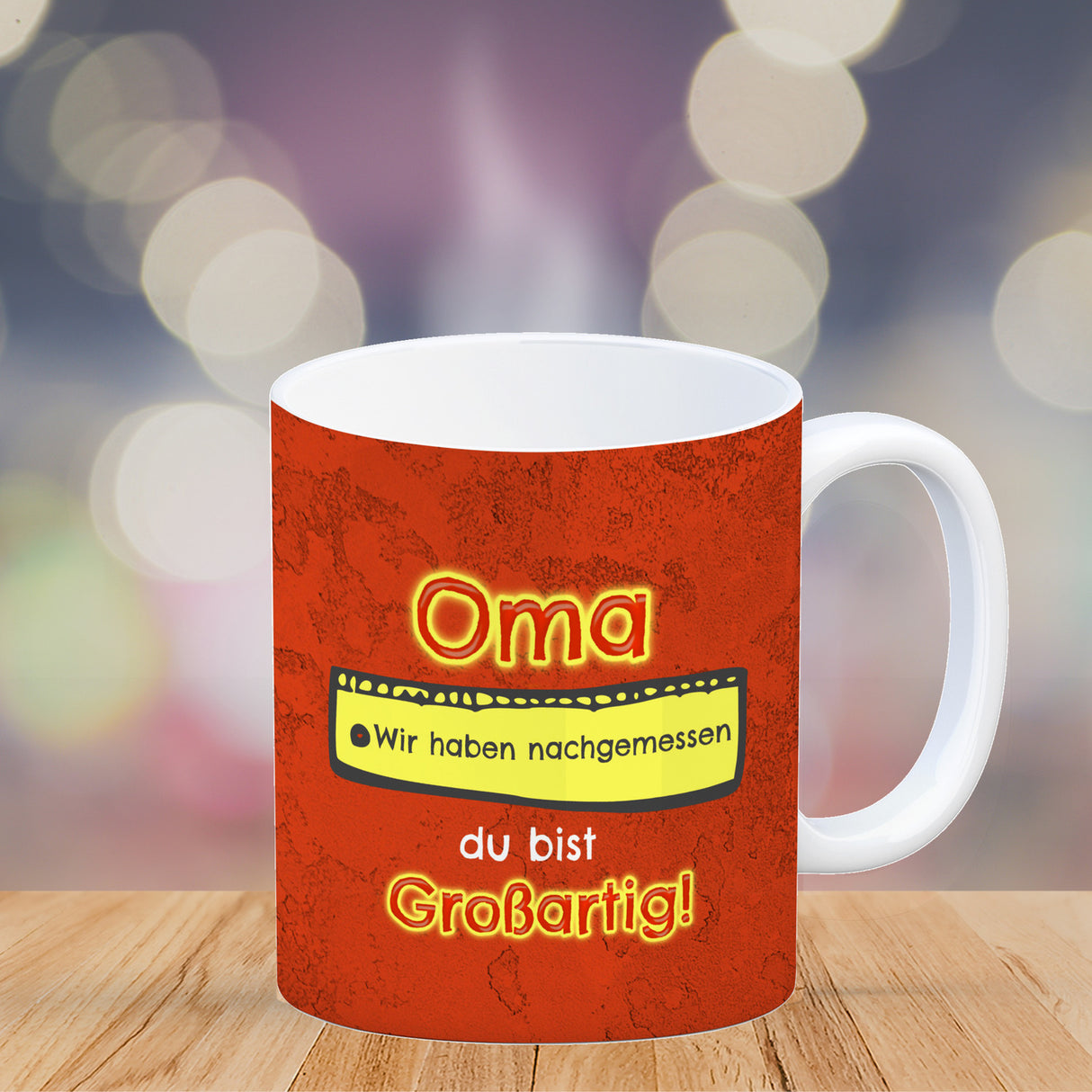 Kaffeebecher Mama du bist großartig - Meterstab Muttertag Geschenk