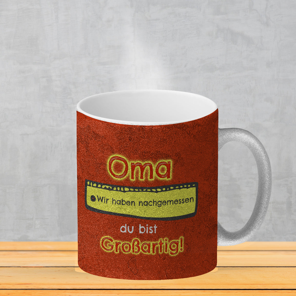 Kaffeebecher Mama du bist großartig - Meterstab Muttertag Geschenk