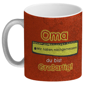 Kaffeebecher Mama du bist großartig - Meterstab Muttertag Geschenk
