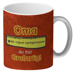 Kaffeebecher Mama du bist großartig - Meterstab Muttertag Geschenk