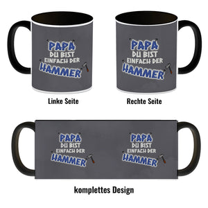 Kaffeebecher Papa Du bist einfach der Hammer - Vatertag Tasse