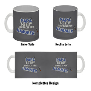Kaffeebecher Papa Du bist einfach der Hammer - Vatertag Tasse
