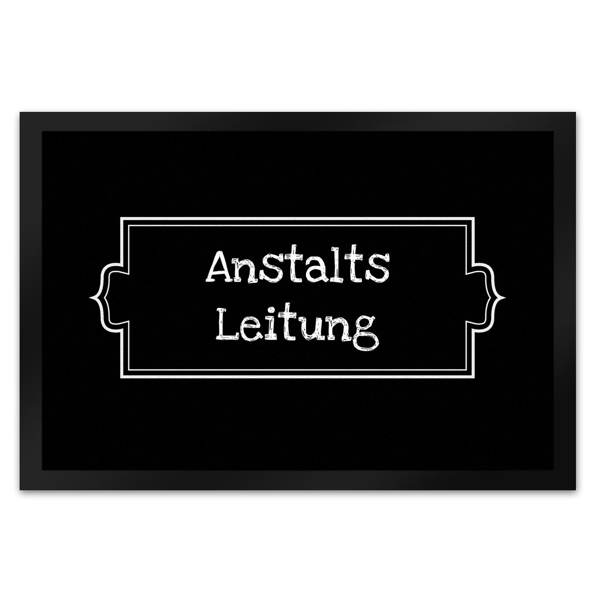 Anstalts-Leitung Fußmatte mit 35x50 cm -weiß