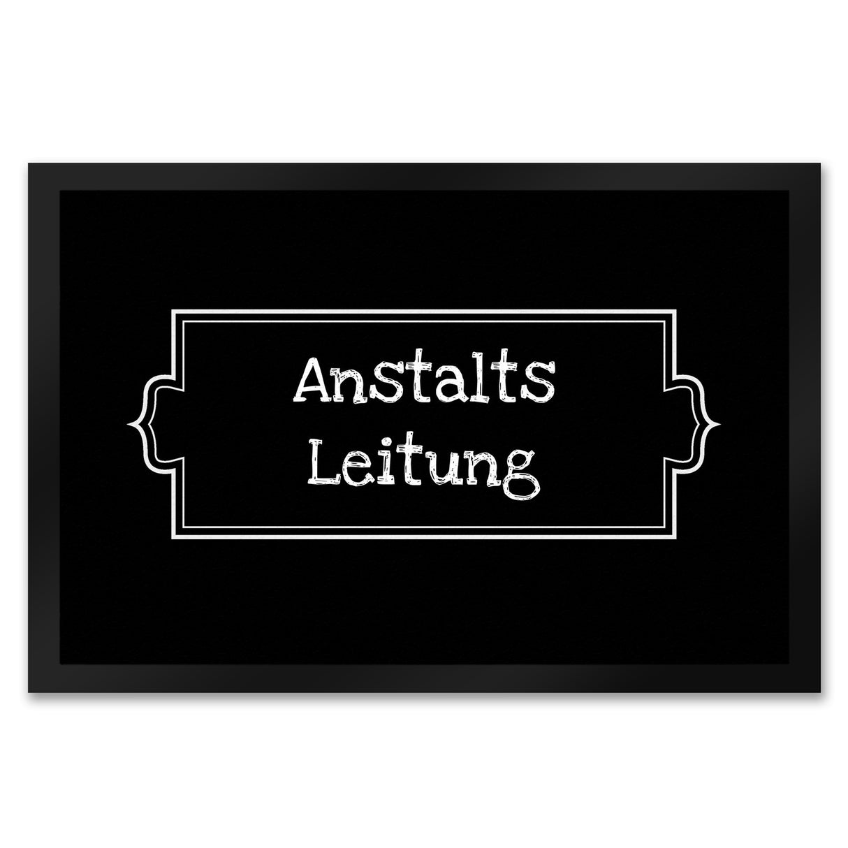 Anstalts-Leitung Fußmatte mit 35x50 cm -weiß
