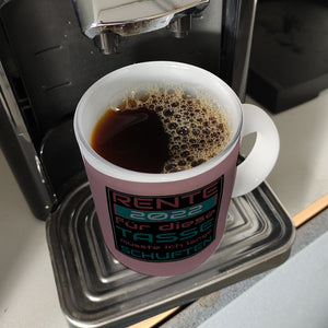Rente 2022 Kaffeebecher - dafür musste ich lange arbeiten - Vintage Tasse bedruckt
