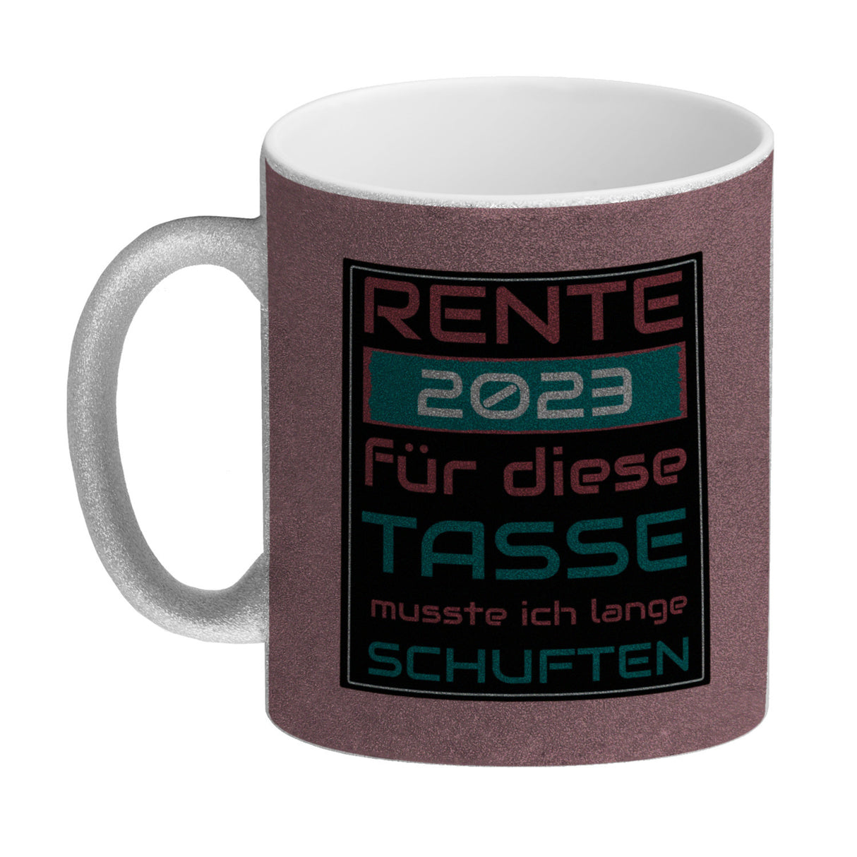 Rente 2023 Kaffeebecher - dafür musste ich lange arbeiten - Vintage Tasse bedruckt