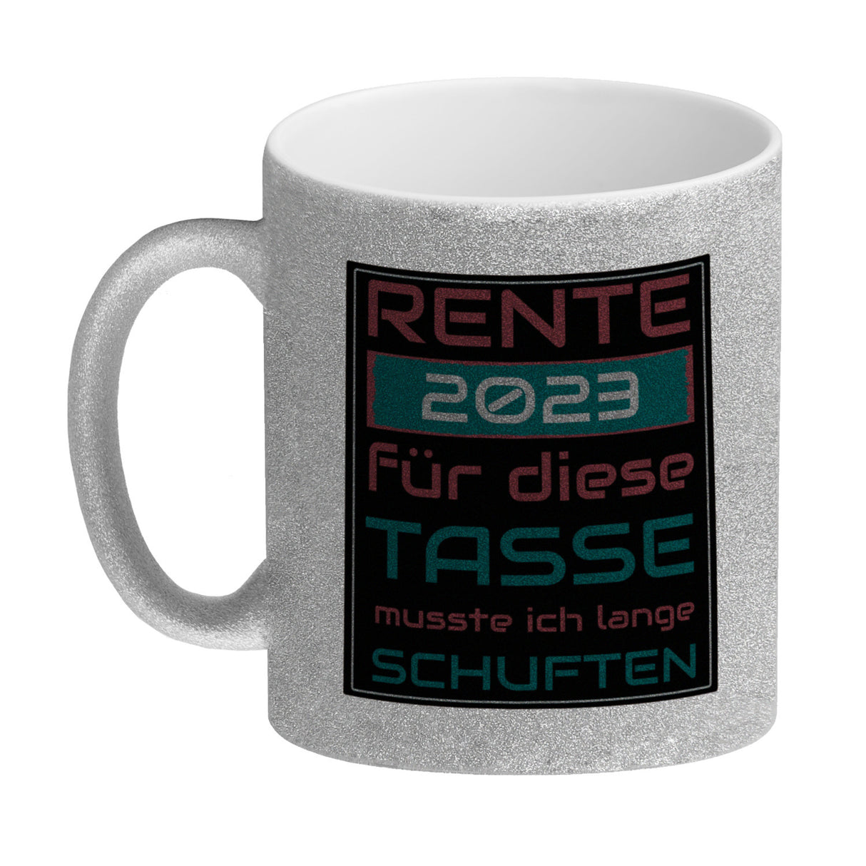 Rente 2023 Kaffeebecher - dafür musste ich lange arbeiten - Vintage Tasse bedruckt