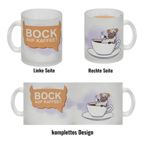 Bock auf Kaffee? Kaffeebecher mit lustigem Schafsbock