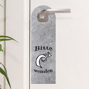 Türhänger Bitte wenden Scherzartikel