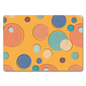 Bunte Kreise Design Fußmatte mit schönem buntem Muster