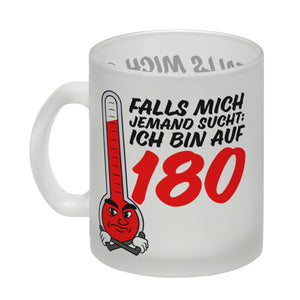 Falls mich jemand sucht: Ich bin auf 180 Kaffeebecher mit lustigem Spruch und Cartoon