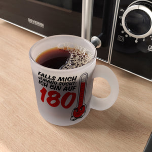 Falls mich jemand sucht: Ich bin auf 180 Kaffeebecher mit lustigem Spruch und Cartoon