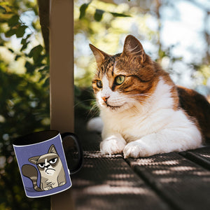 Heute hab ich gar keinen Bock Kaffeebecher mit der lustigen grummeligen Katze