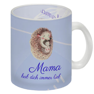 Mama hab dich immer lieb Kaffeebecher mit niedlichem Nilpferd in rosa