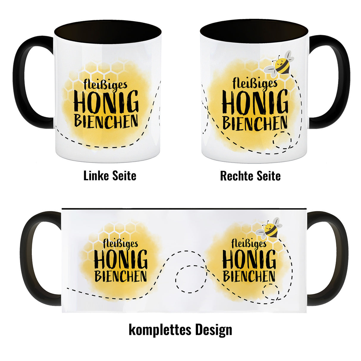 Fleißiges Honigbienchen - Kaffeebecher mit süßer, schwirrender Biene