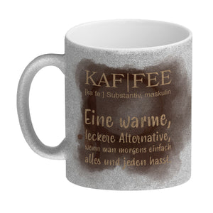 Kaffee - Kaffeebecher mit Wortdefinition