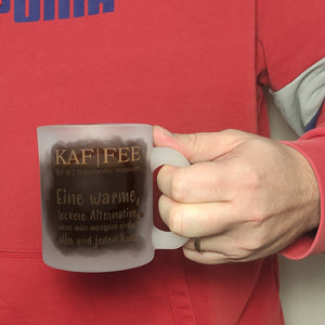 Kaffee - Kaffeebecher mit Wortdefinition