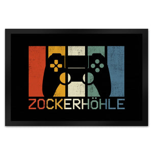 Zockerhöhle Fußmatte im coolen Retro Design
