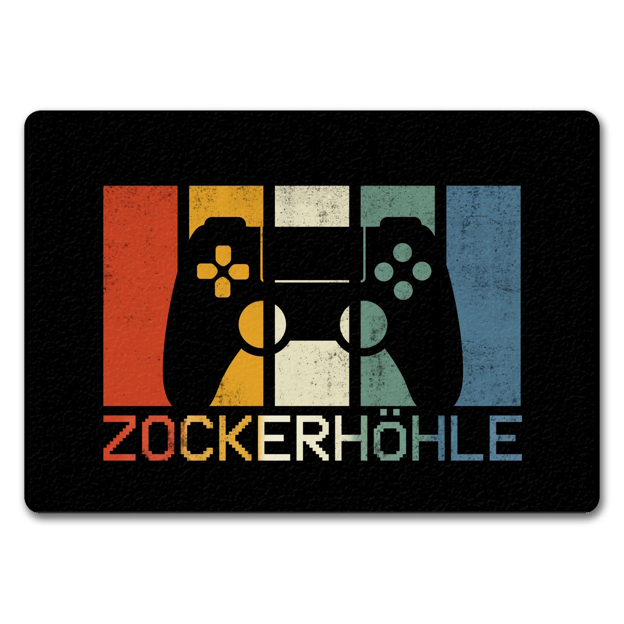 Zockerhöhle Fußmatte im coolen Retro Design